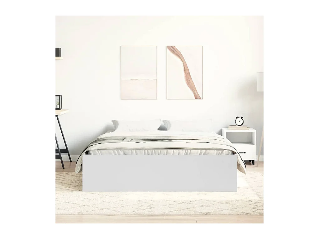 Bedframe zonder matras wit 135x190 cm