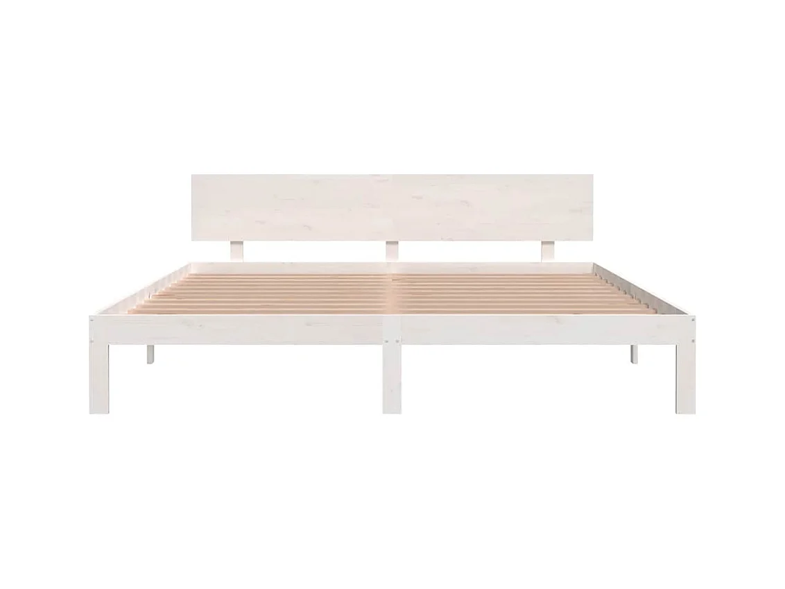 Bettgestell ohne Matratze weiß 180x200 cm