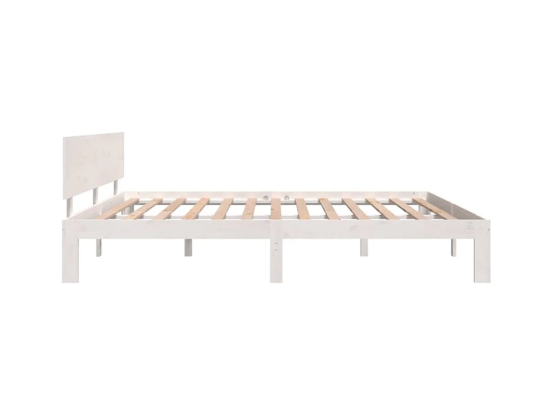 Bettgestell ohne Matratze weiß 180x200 cm