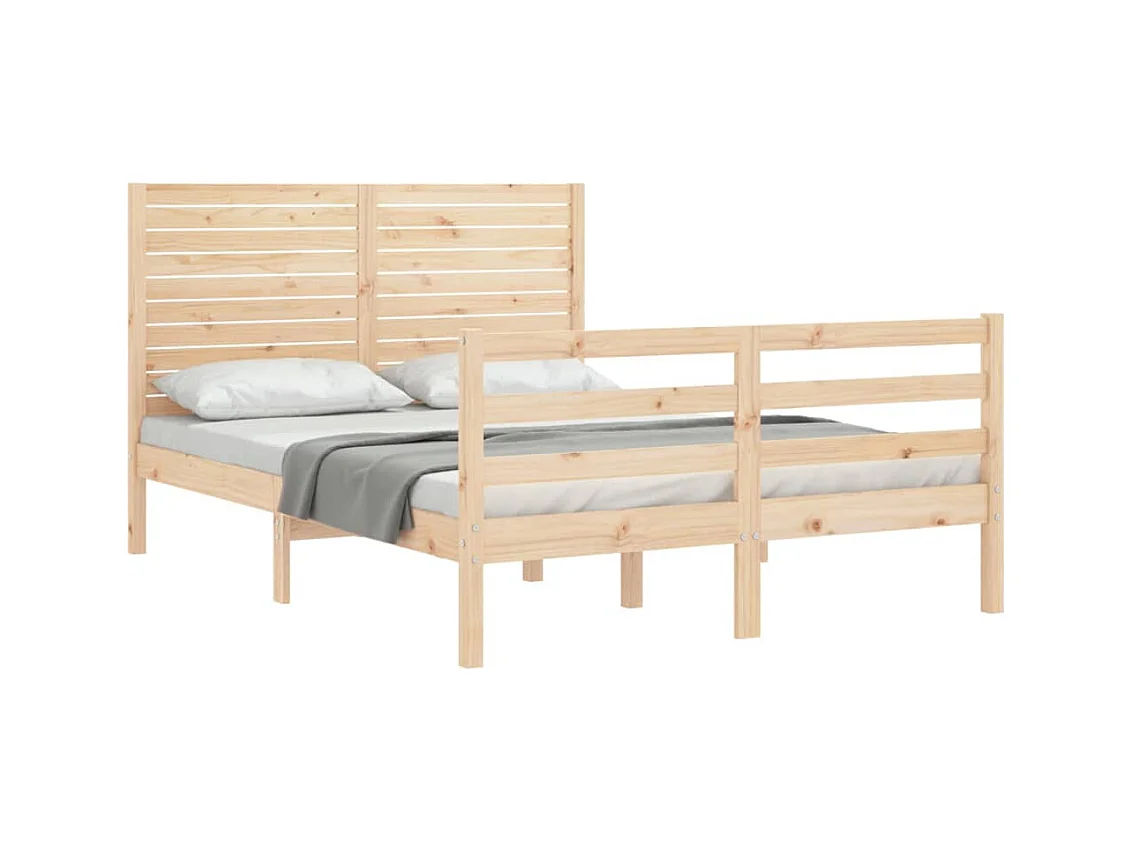 Struttura letto senza materasso 140x200 cm in legno massello