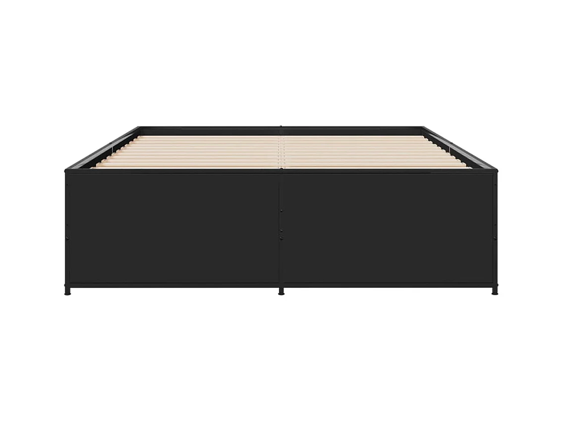 Bettgestell ohne Matratze schwarz 120x200 cm