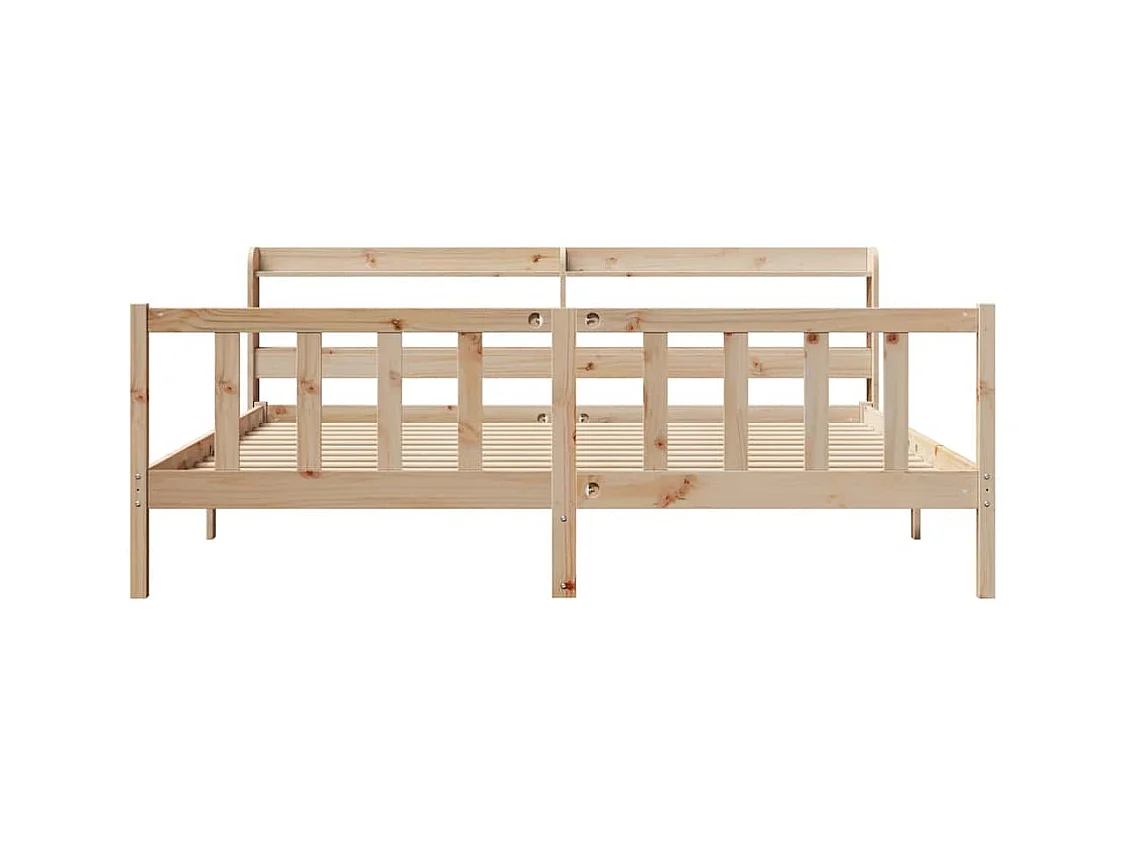Struttura letto senza materasso 180x200 cm in legno massello di pino