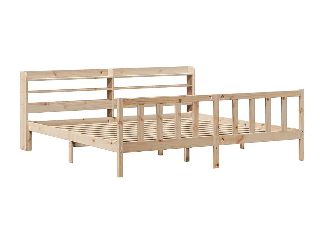 Cadre de lit sans matelas 180x200 cm bois massif de pin