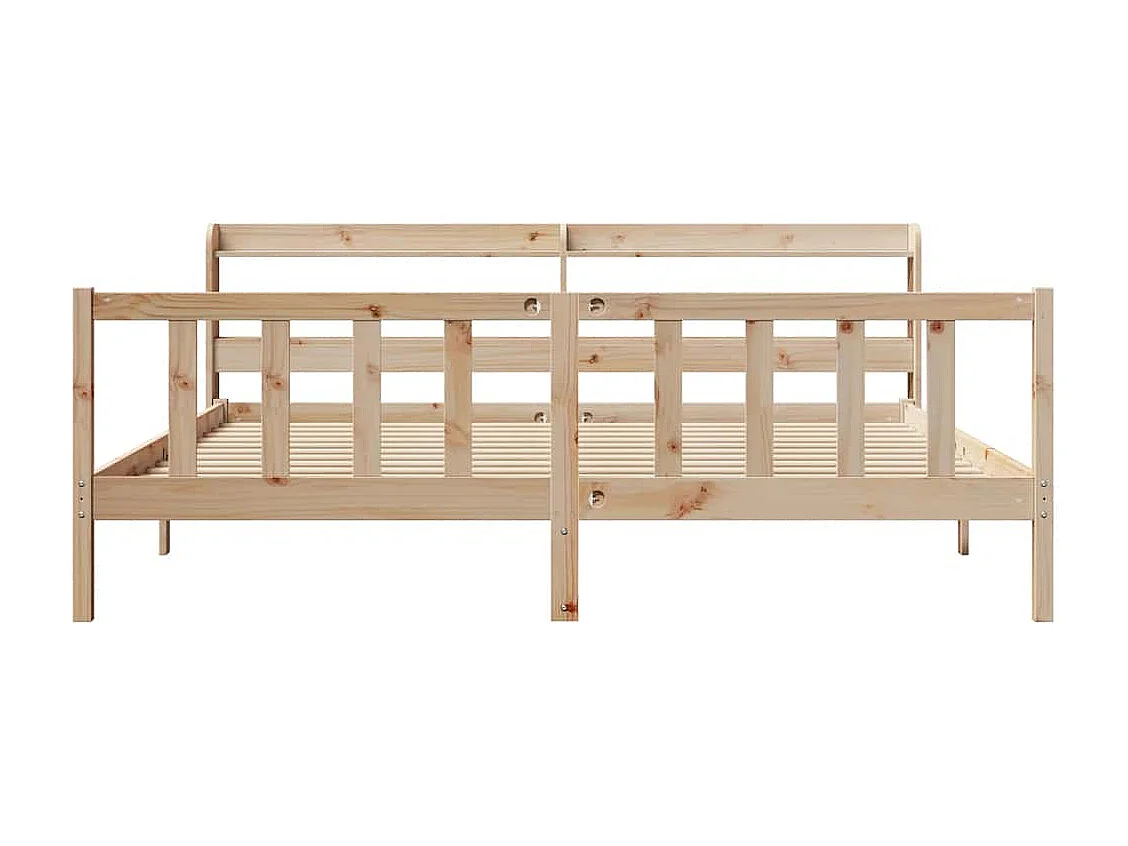 Cadre de lit sans matelas 180x200 cm bois massif de pin