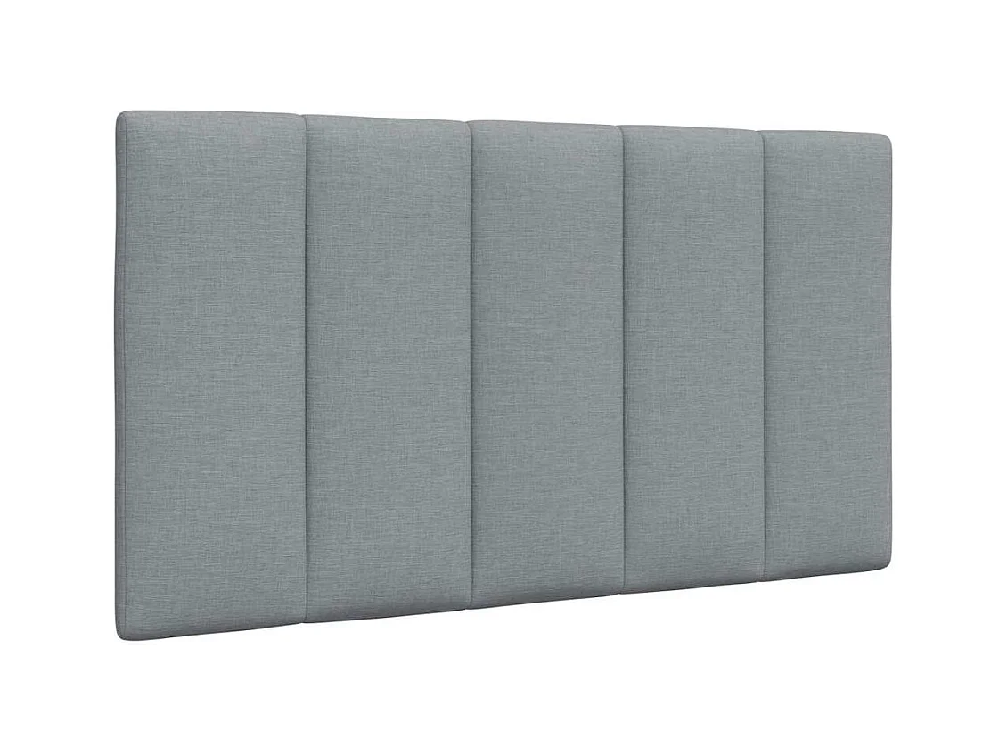 Letto con materasso grigio chiaro 90x200 cm tessuto