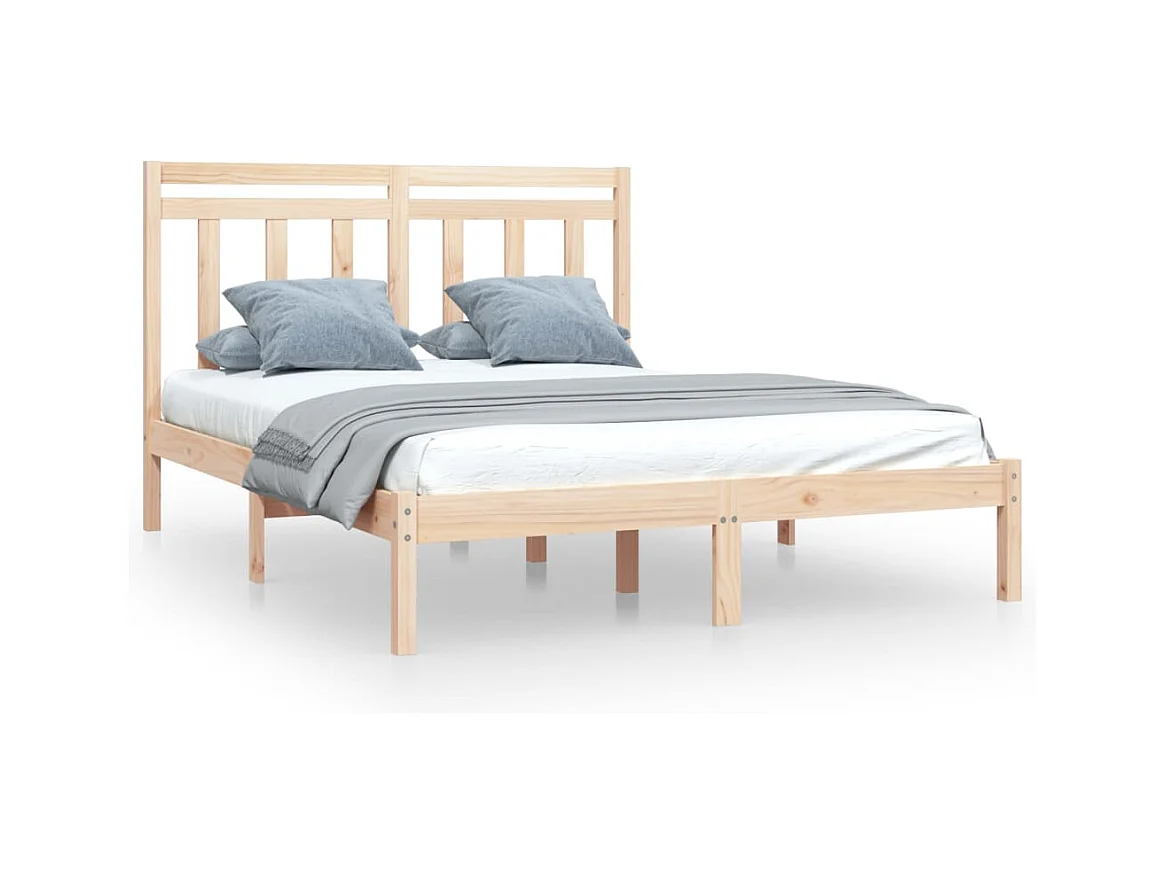 Struttura letto senza materasso 160x200 cm in legno massello