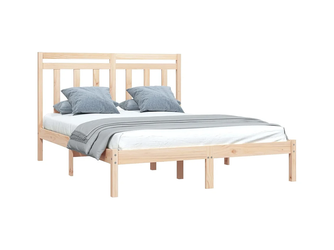 Struttura letto senza materasso 160x200 cm in legno massello