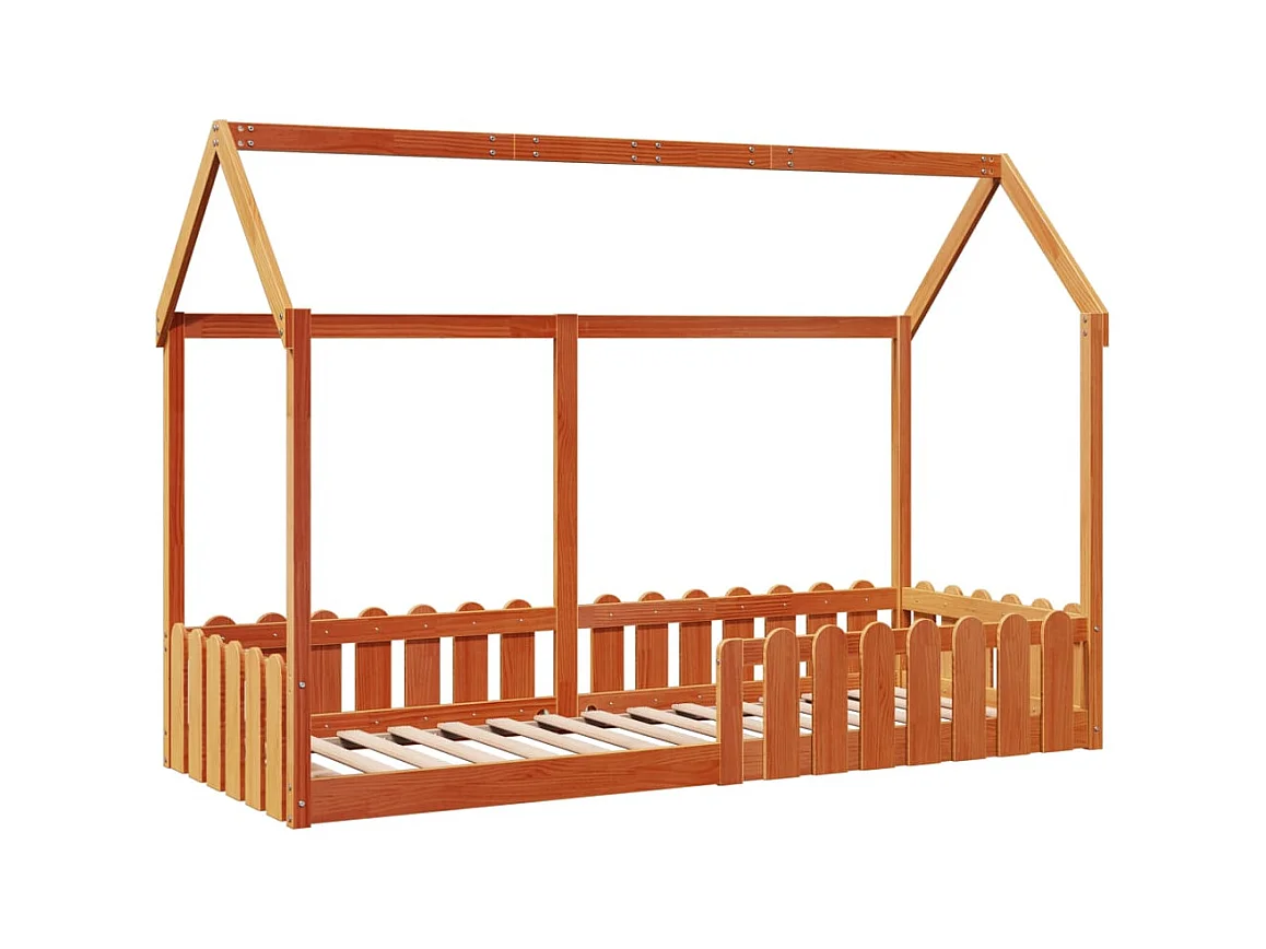 Kinderbedframe huisvorm zonder matras 80x200 cm