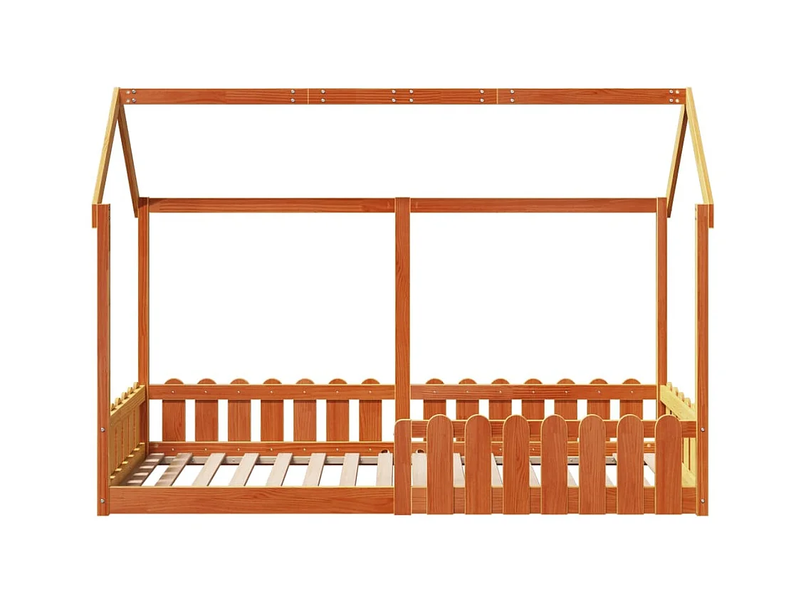 Kinderbedframe huisvorm zonder matras 80x200 cm