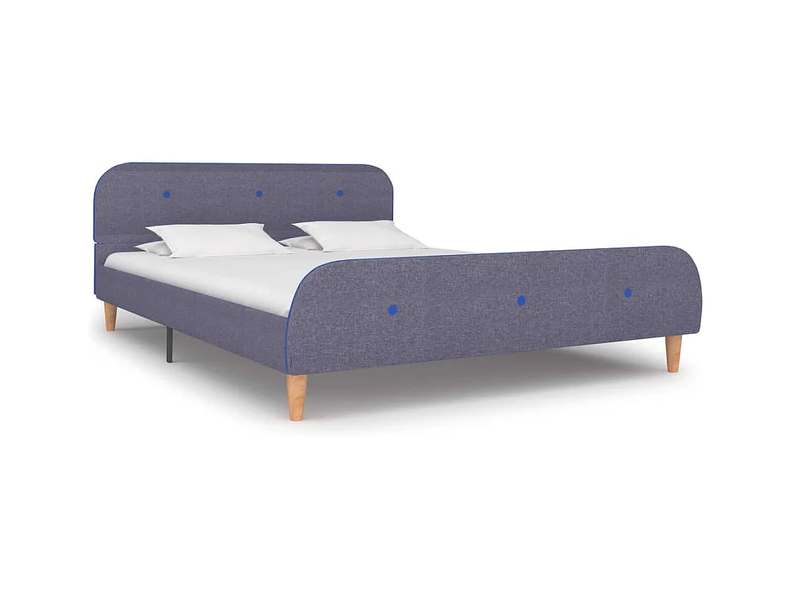 Bedframe zonder matras lichtgrijze stof 140x200 cm