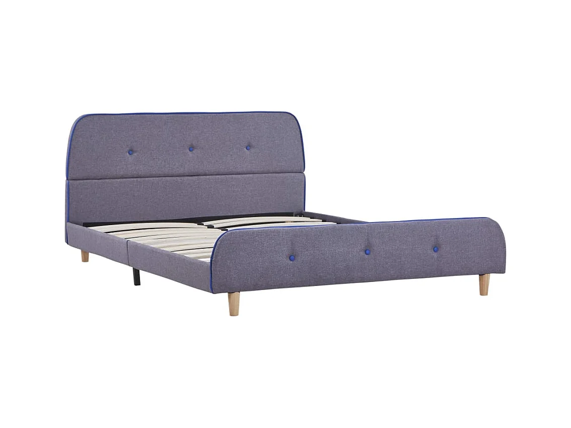 Bedframe zonder matras lichtgrijze stof 140x200 cm