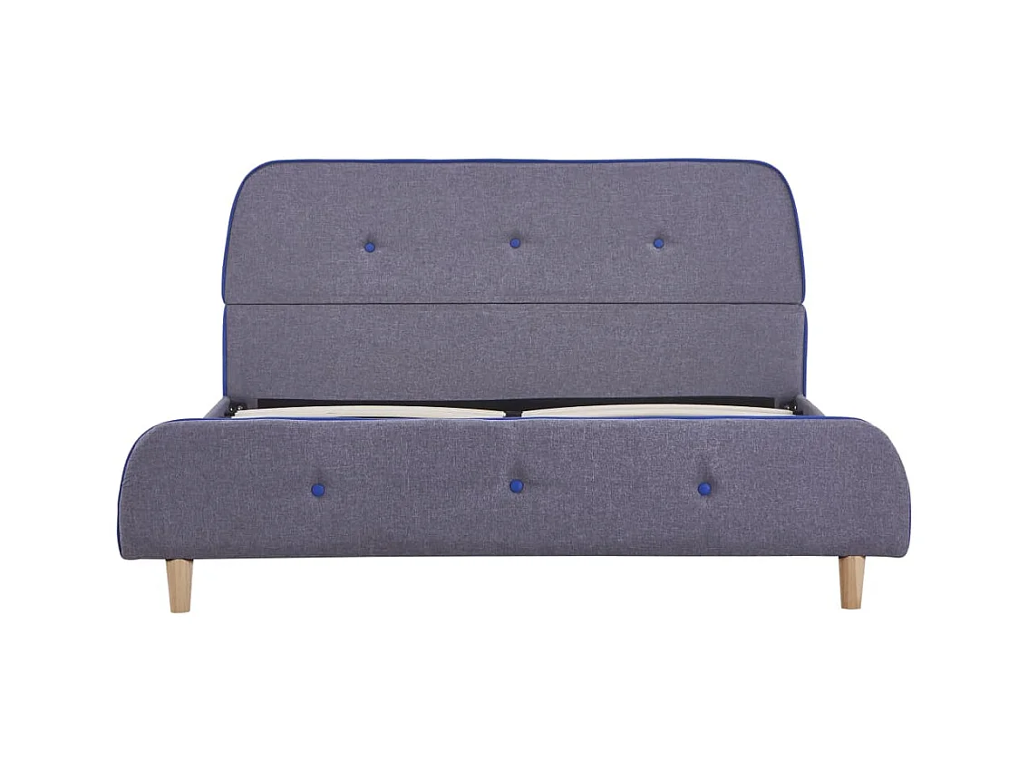 Bedframe zonder matras lichtgrijze stof 140x200 cm