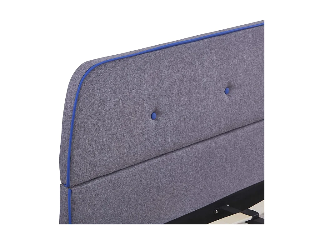Bedframe zonder matras lichtgrijze stof 140x200 cm