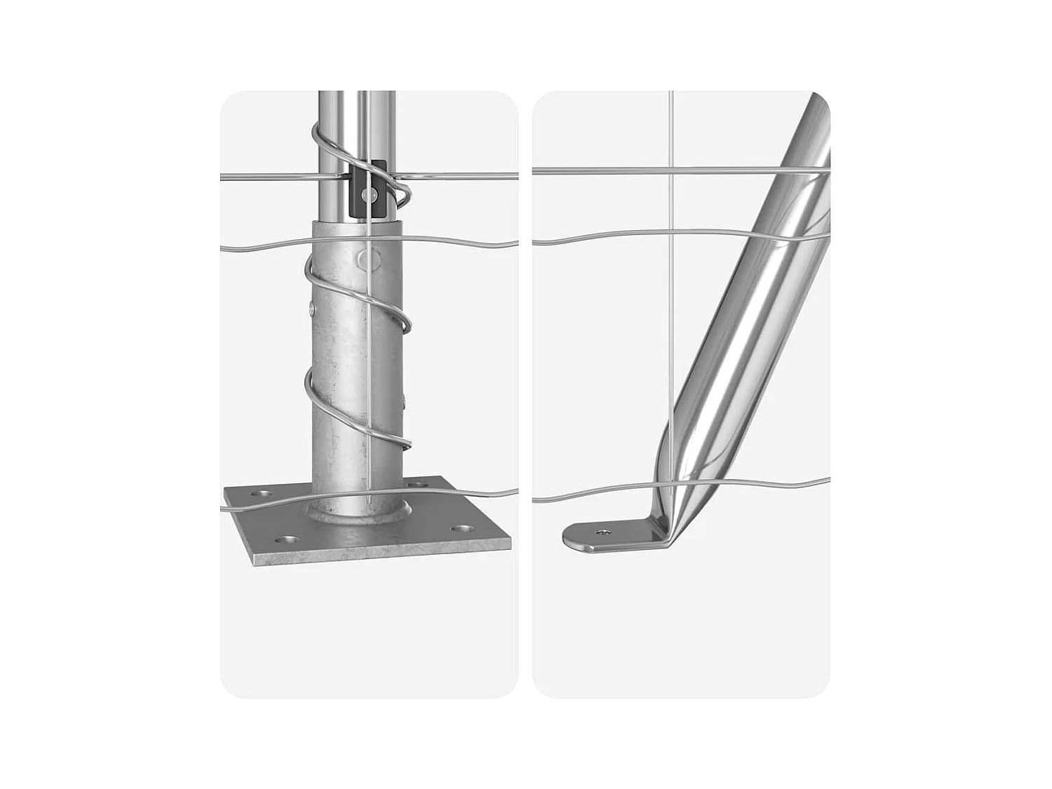 Bedframe zonder matras lichtgrijze stof 140x200 cm