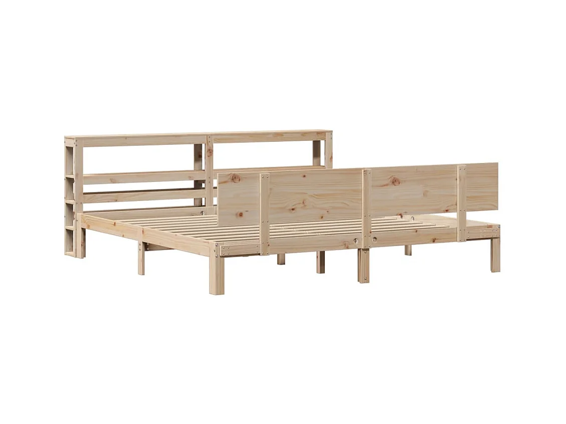 Bedframe met hoofdbord zonder matras 200x200 cm