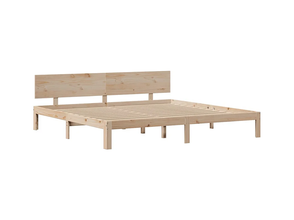 Bedframe met hoofdbord zonder matras 200x200 cm