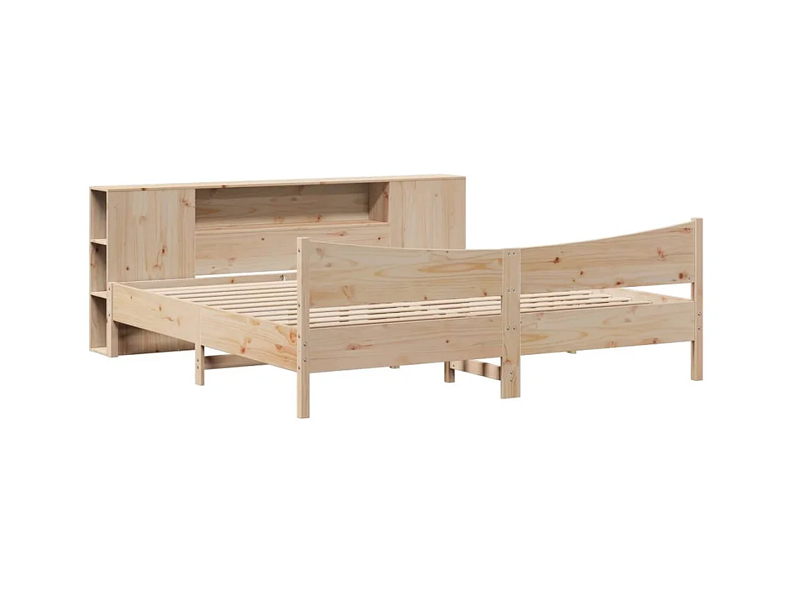 Cadre de lit sans matelas 180x200 cm bois massif de pin