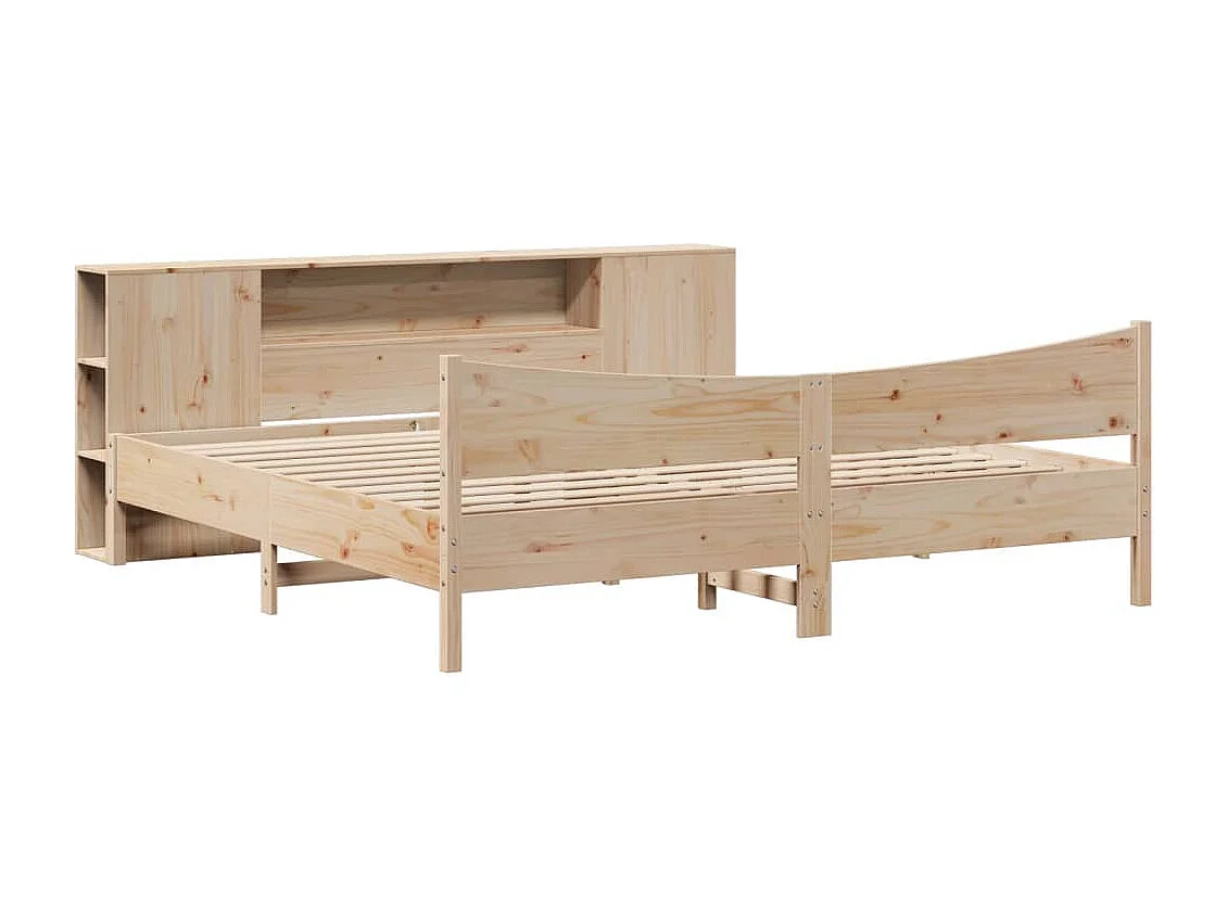 Cadre de lit sans matelas 180x200 cm bois massif de pin