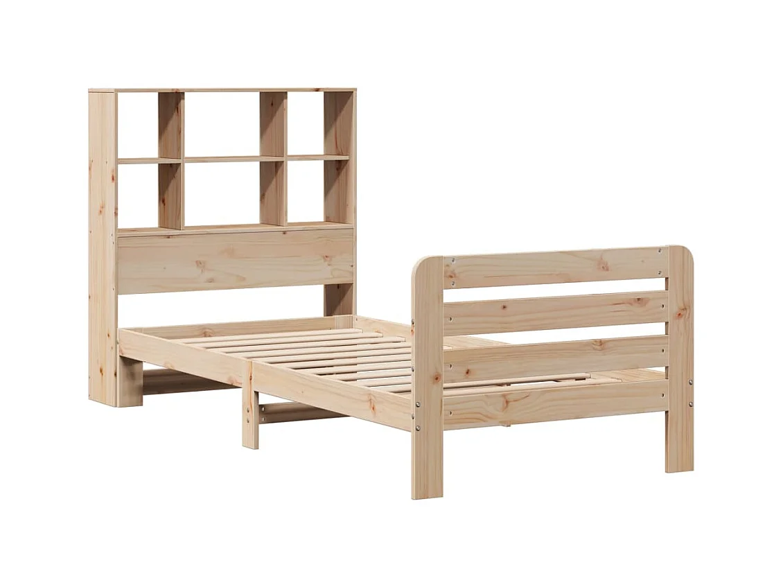 Cadre de lit sans matelas 90x200 cm bois de pin massif