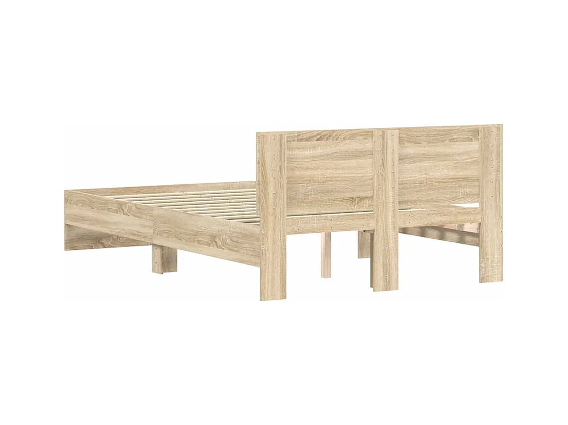 Bedframe zonder matras Sonoma eiken 120x190 cm