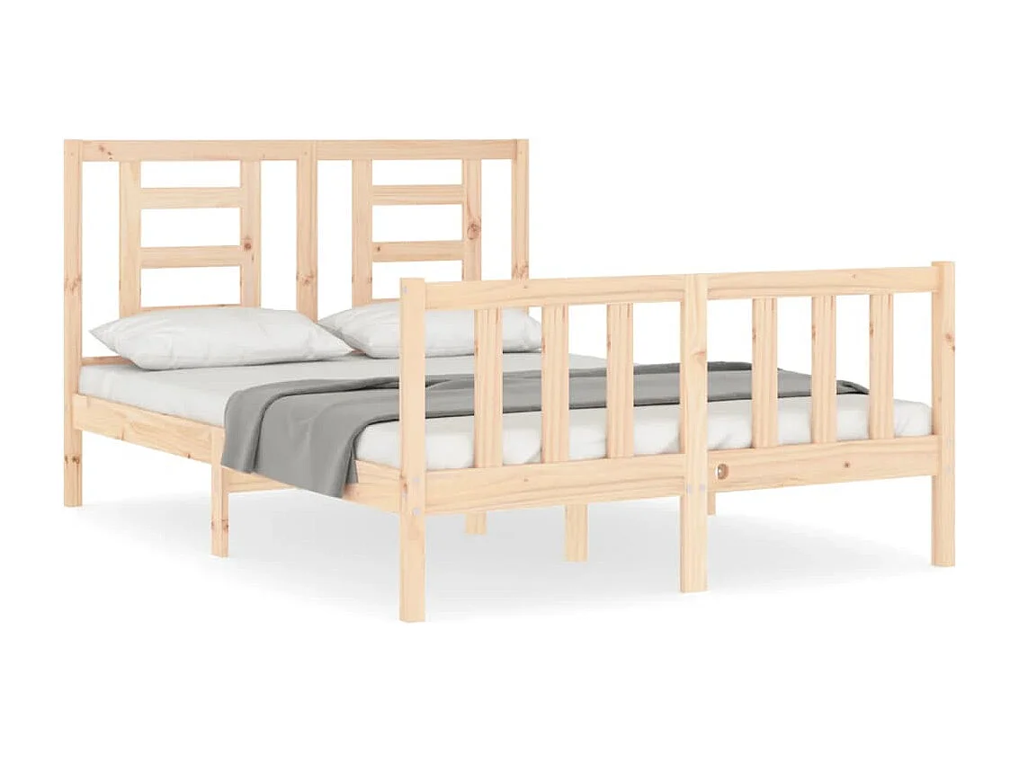 Cadre de lit sans matelas 120x200 cm bois de pin massif