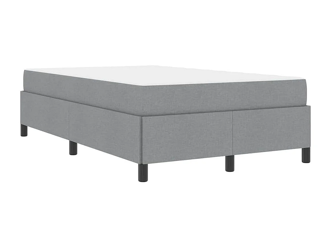 Lit à ressorts Gris clair et noir 120 x 190 cm