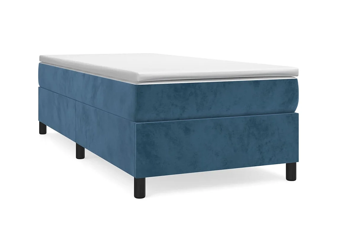 Lattenbodem met matras Donkerblauw 90x190 cm