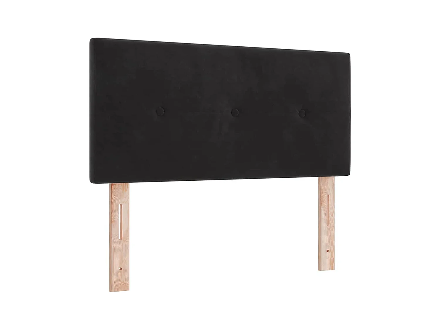 Springbed met matras met matras Zwart 90 x 190 cm stof