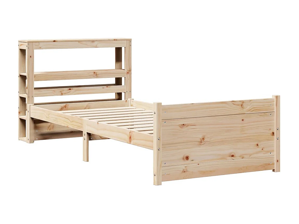 Cadre de lit avec tête de lit sans matelas 90x200 cm