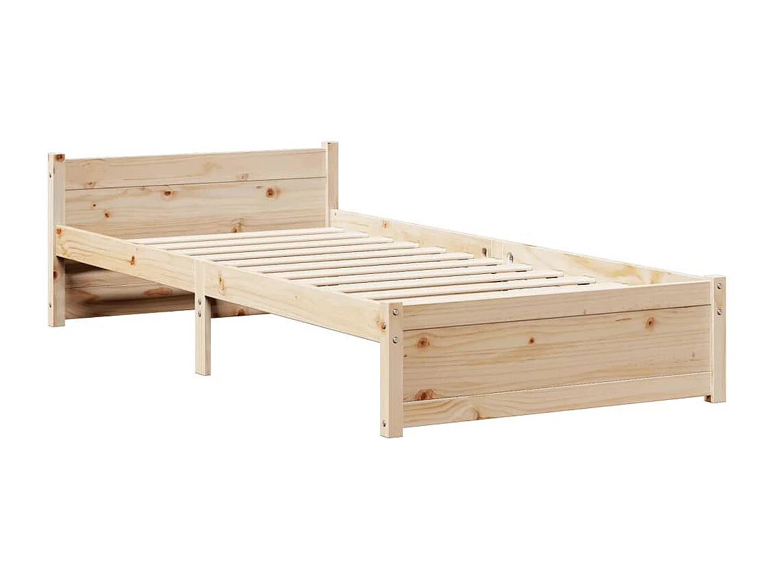 Cadre de lit avec tête de lit sans matelas 90x200 cm