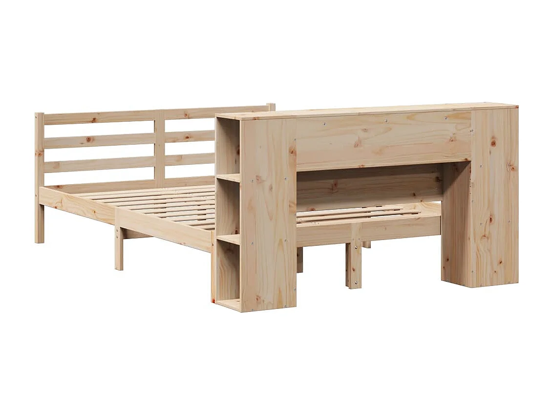 Bibliotheksbett ohne Matratze 150x200 cm Massivholz Kiefer