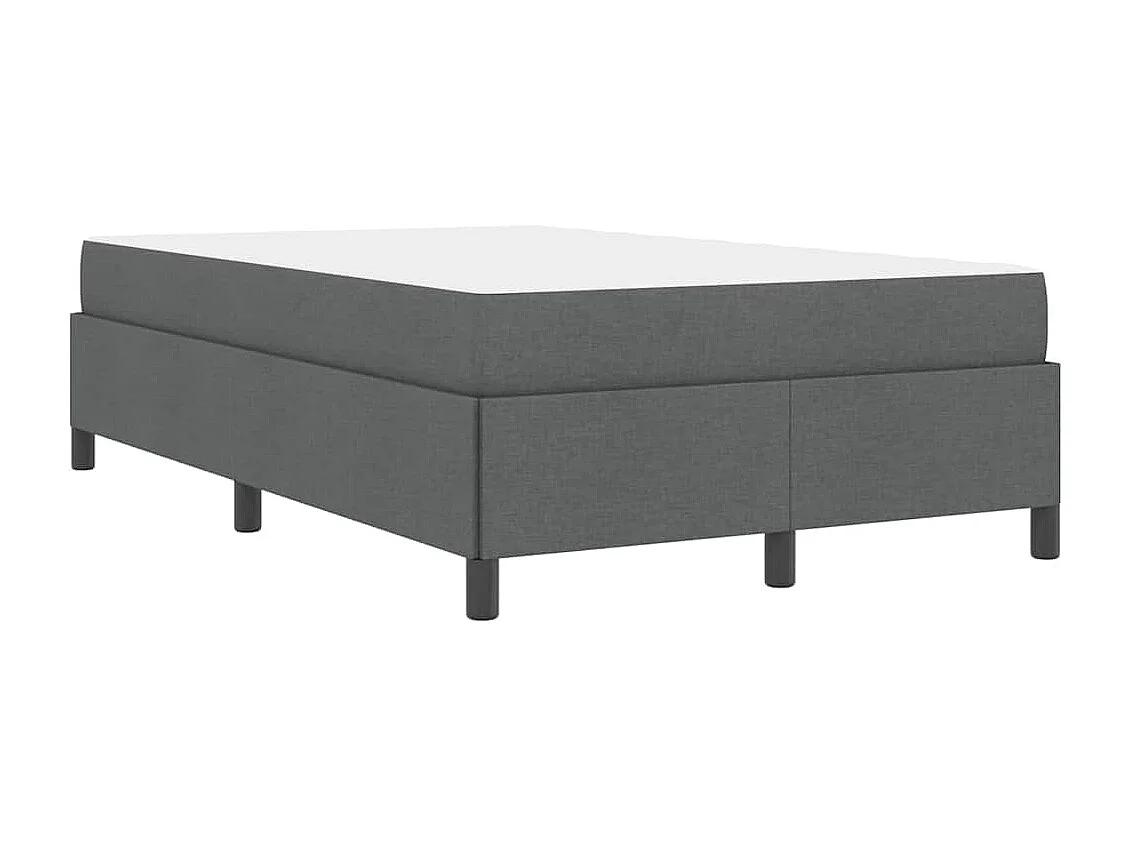 Donkergrijs en zwart boxspringbed 120 x 200 cm