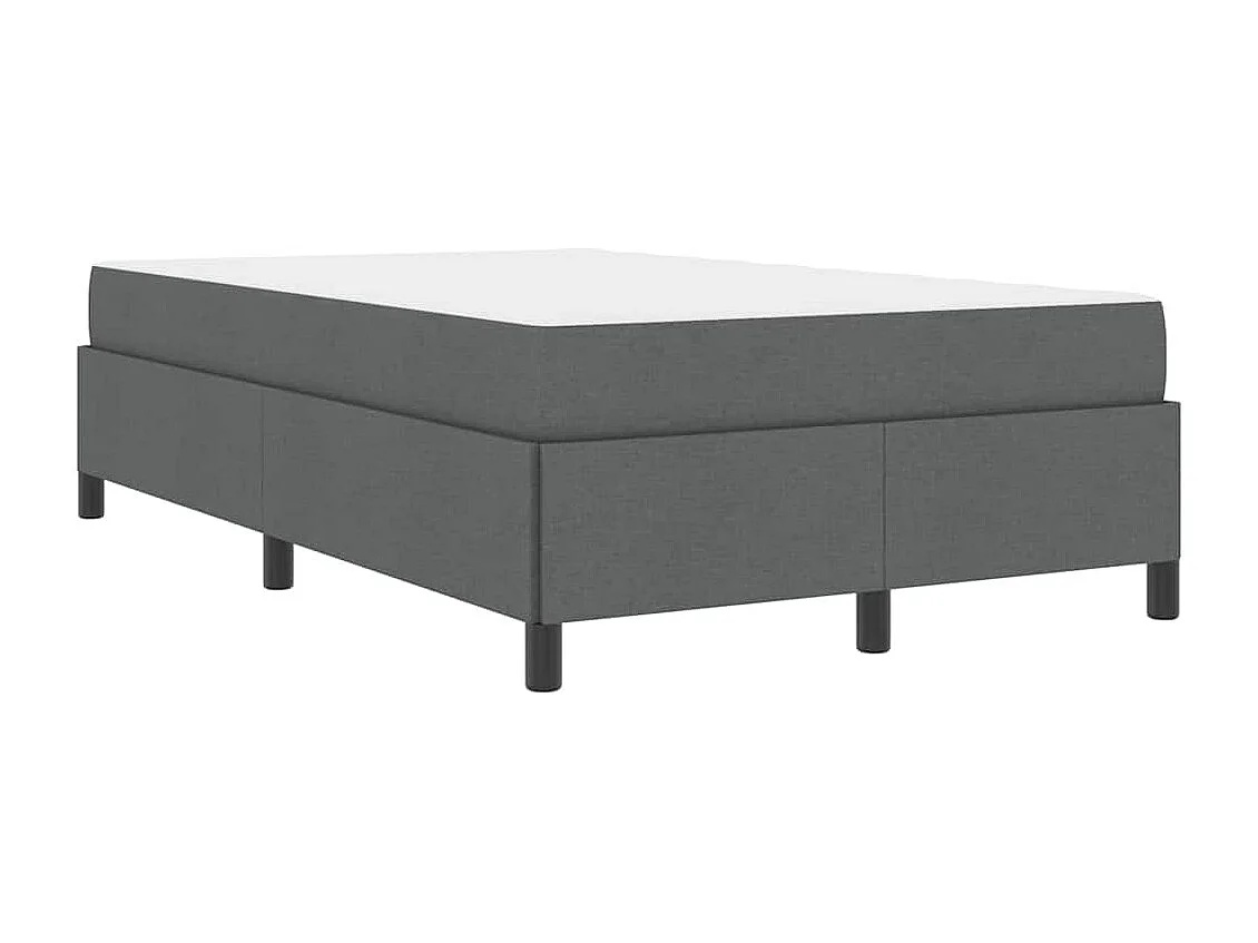 Donkergrijs en zwart boxspringbed 120 x 200 cm