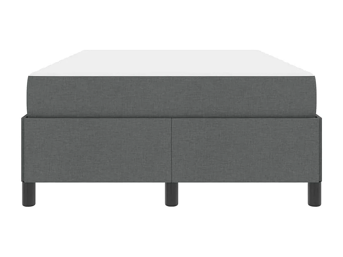 Donkergrijs en zwart boxspringbed 120 x 200 cm