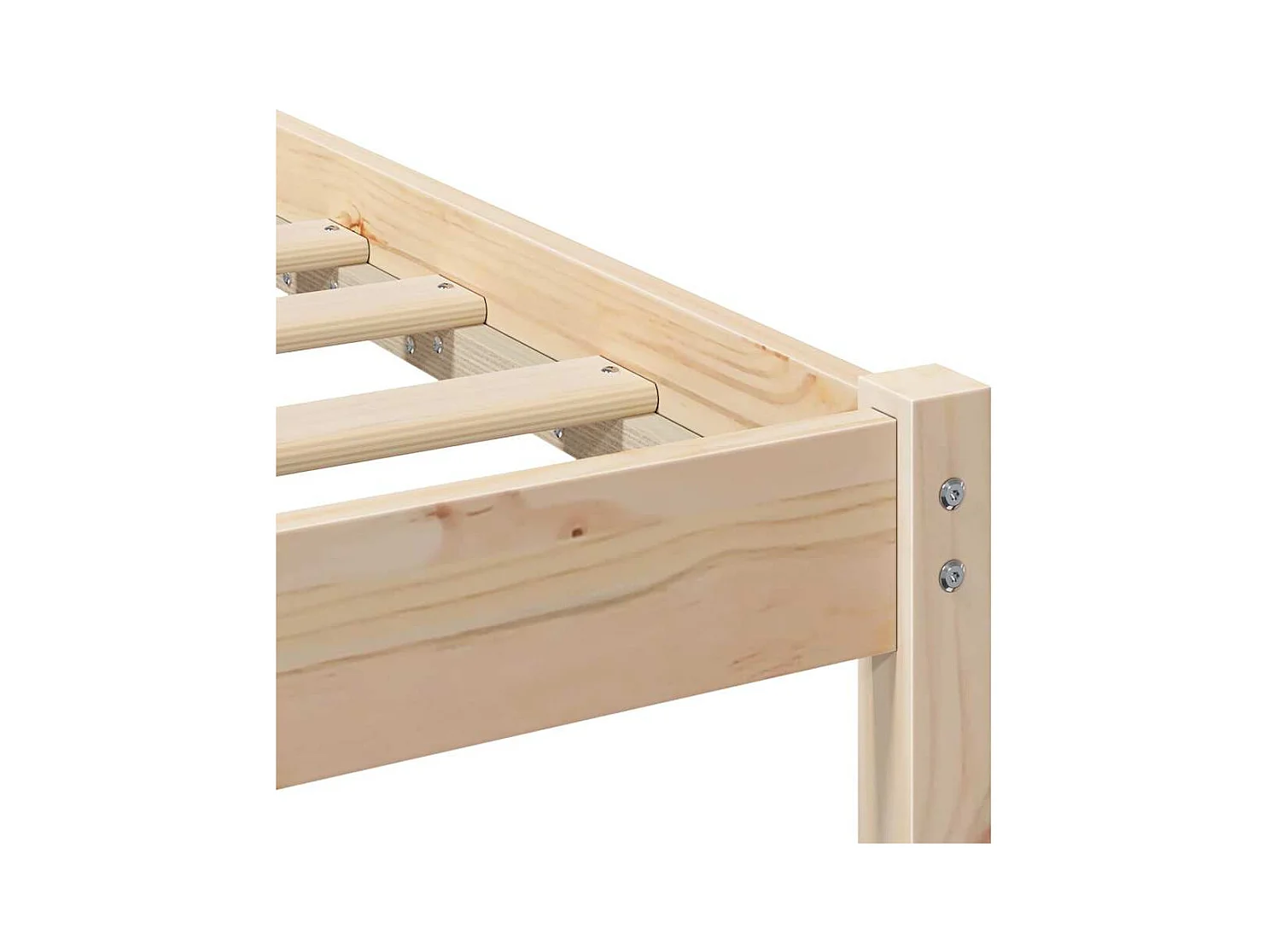 Cadre de lit Marron 140 x 190 cm Bois massif en pin