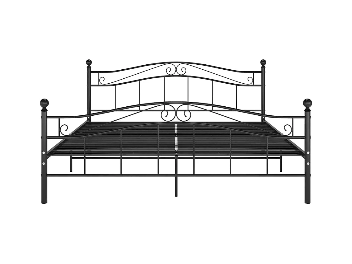 Zwart metalen bedframe 200x200 cm