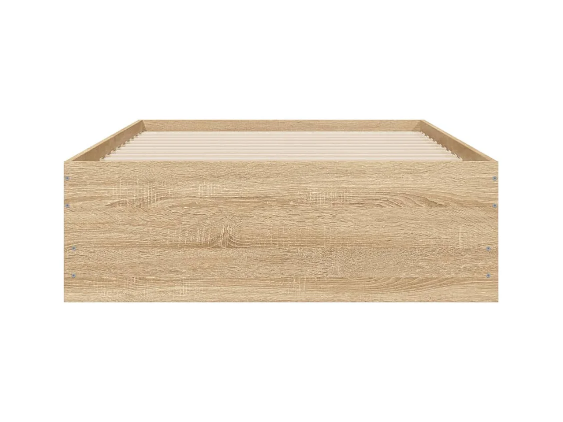 Bedframe met lades zonder matras sonoma eiken 90x200 cm