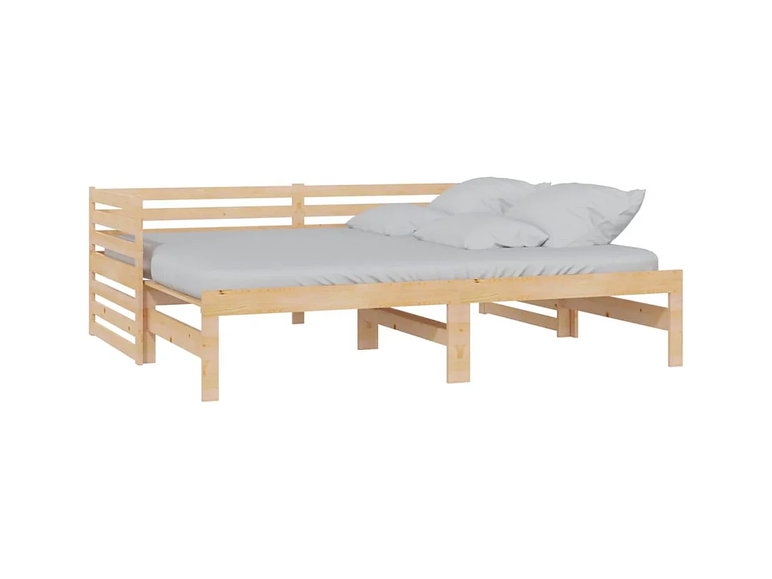 Schuifbed zonder matras 2x(90x200) cm