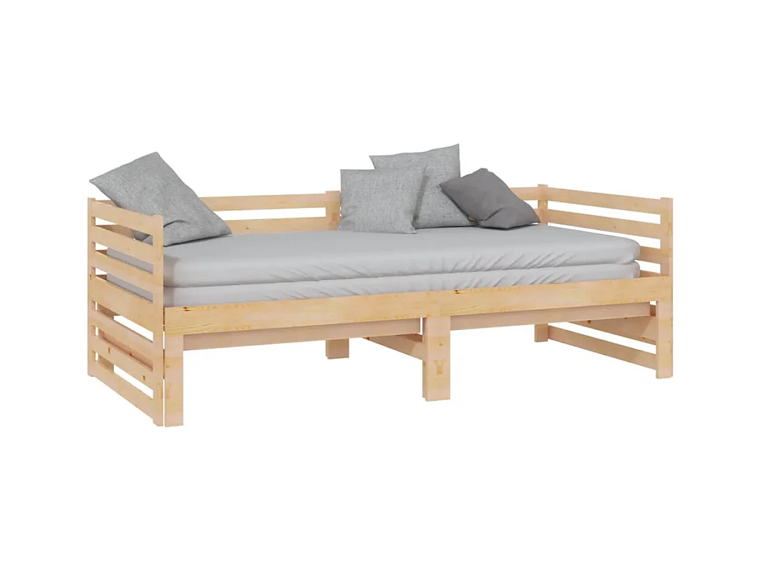 Schuifbed zonder matras 2x(90x200) cm
