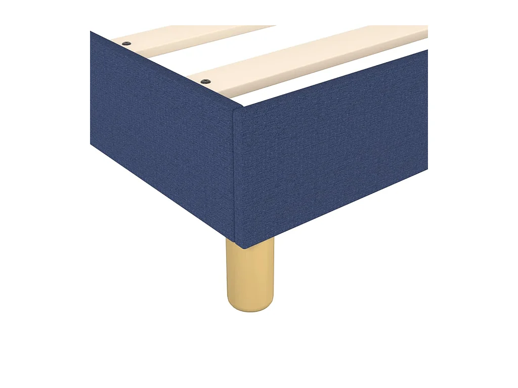 Lattenbodem met matras Blauw 100x200 cm Stof