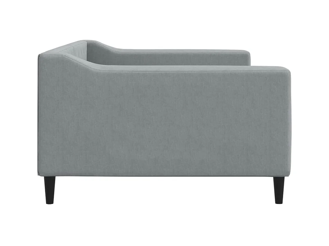 Hellgraues Tagesbett 100x200 cm Stoff