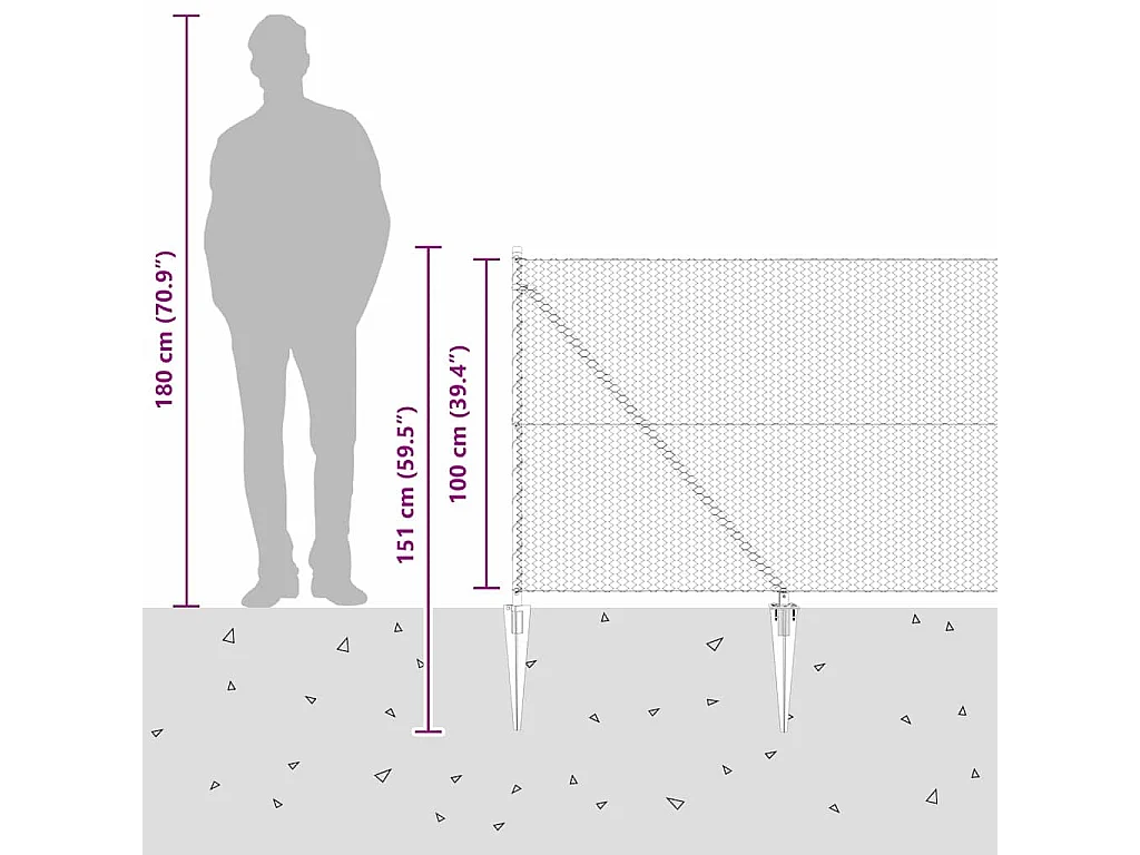Sommier à lattes de lit avec matelas Crème 100x200 cm Tissu