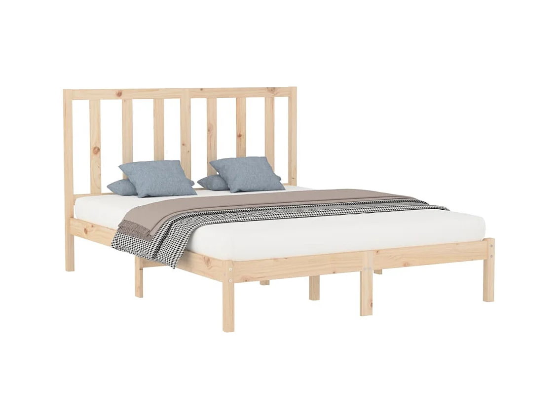 Struttura letto senza materasso 160x200 cm in legno massello