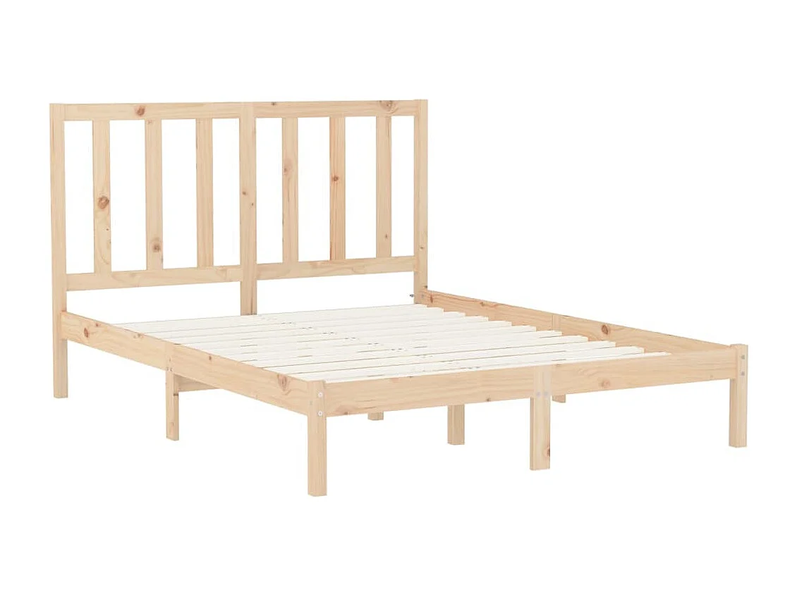 Estructura de cama sin colchón 160x200 cm madera maciza