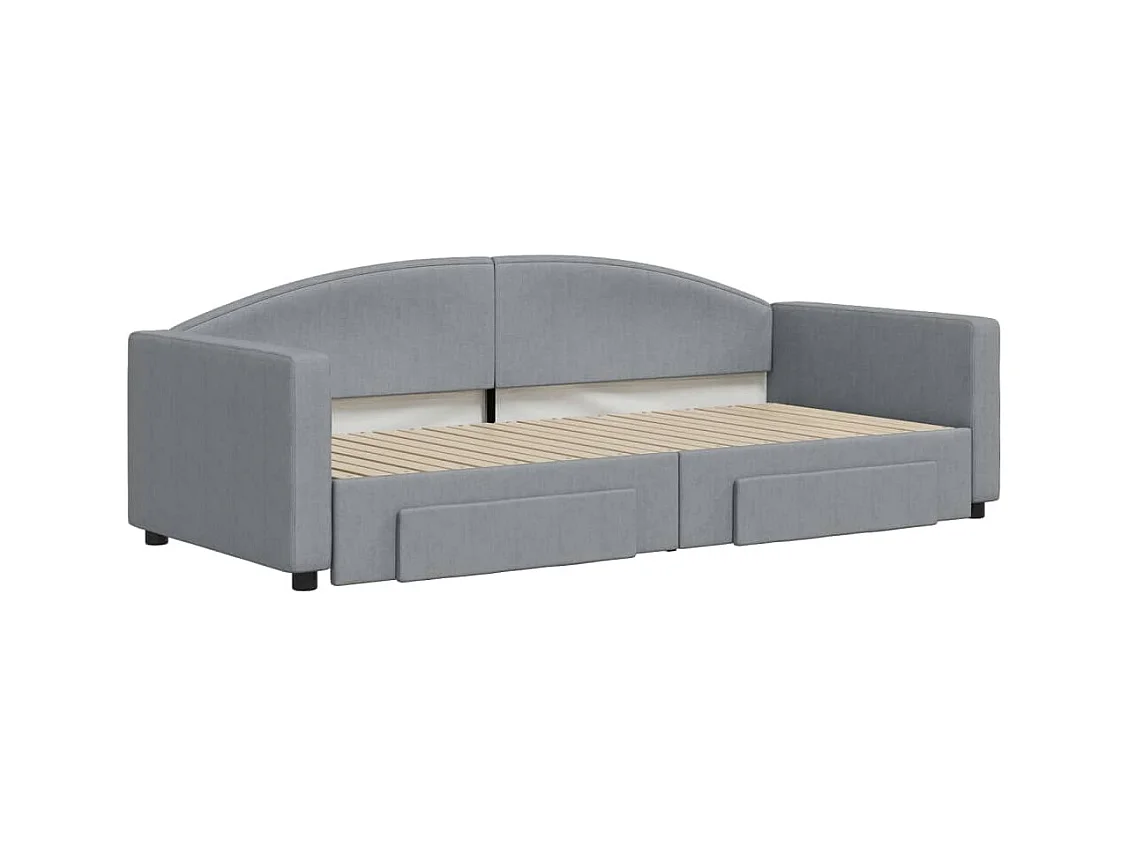 Dagbed met onderschuifbed en lades zonder matras 90x200 cm