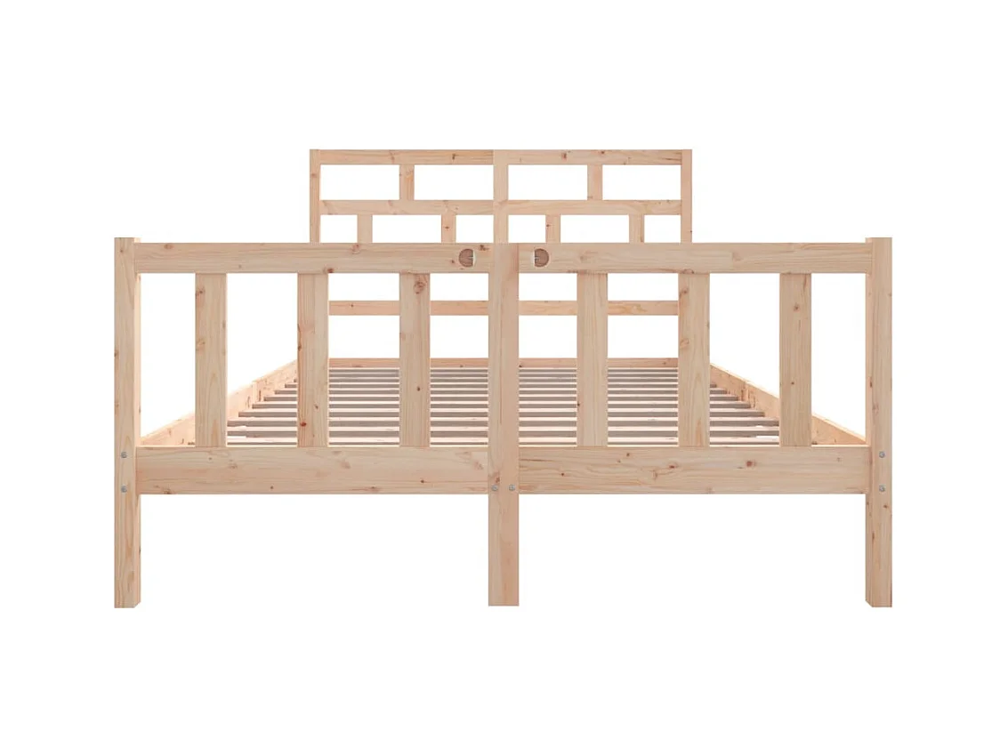 Bedframe van massief hout zonder matras 160x200 cm