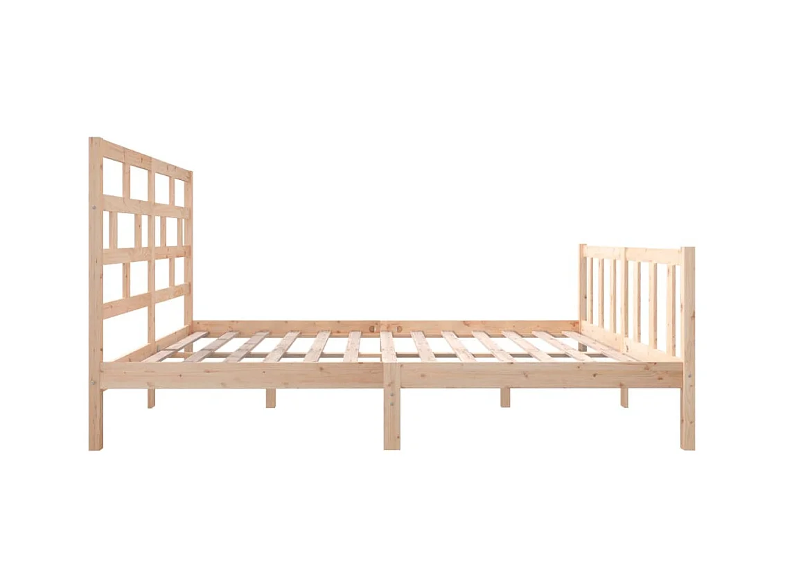 Bedframe van massief hout zonder matras 160x200 cm