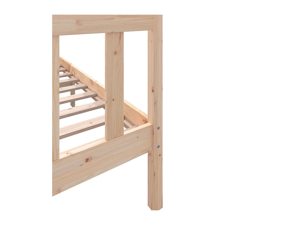 Bedframe van massief hout zonder matras 160x200 cm