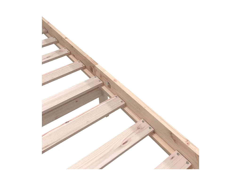 Bedframe van massief hout zonder matras 160x200 cm
