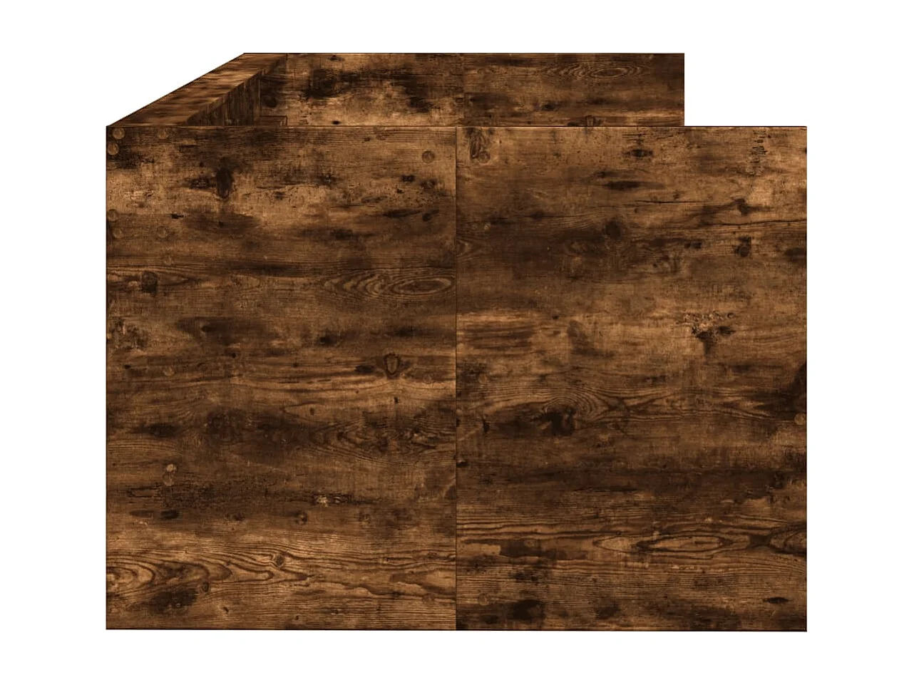 Divano letto con cassetti senza materasso rovere affumicato 100x200 cm